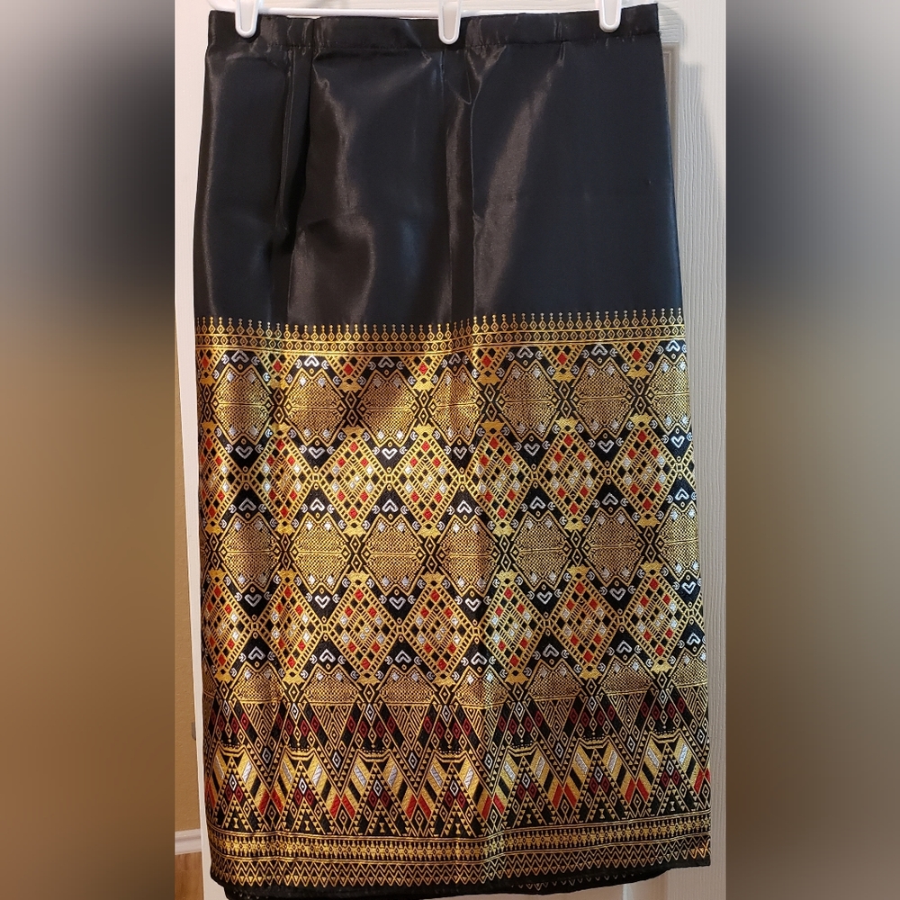 Adjustable Thai Silk Skirt